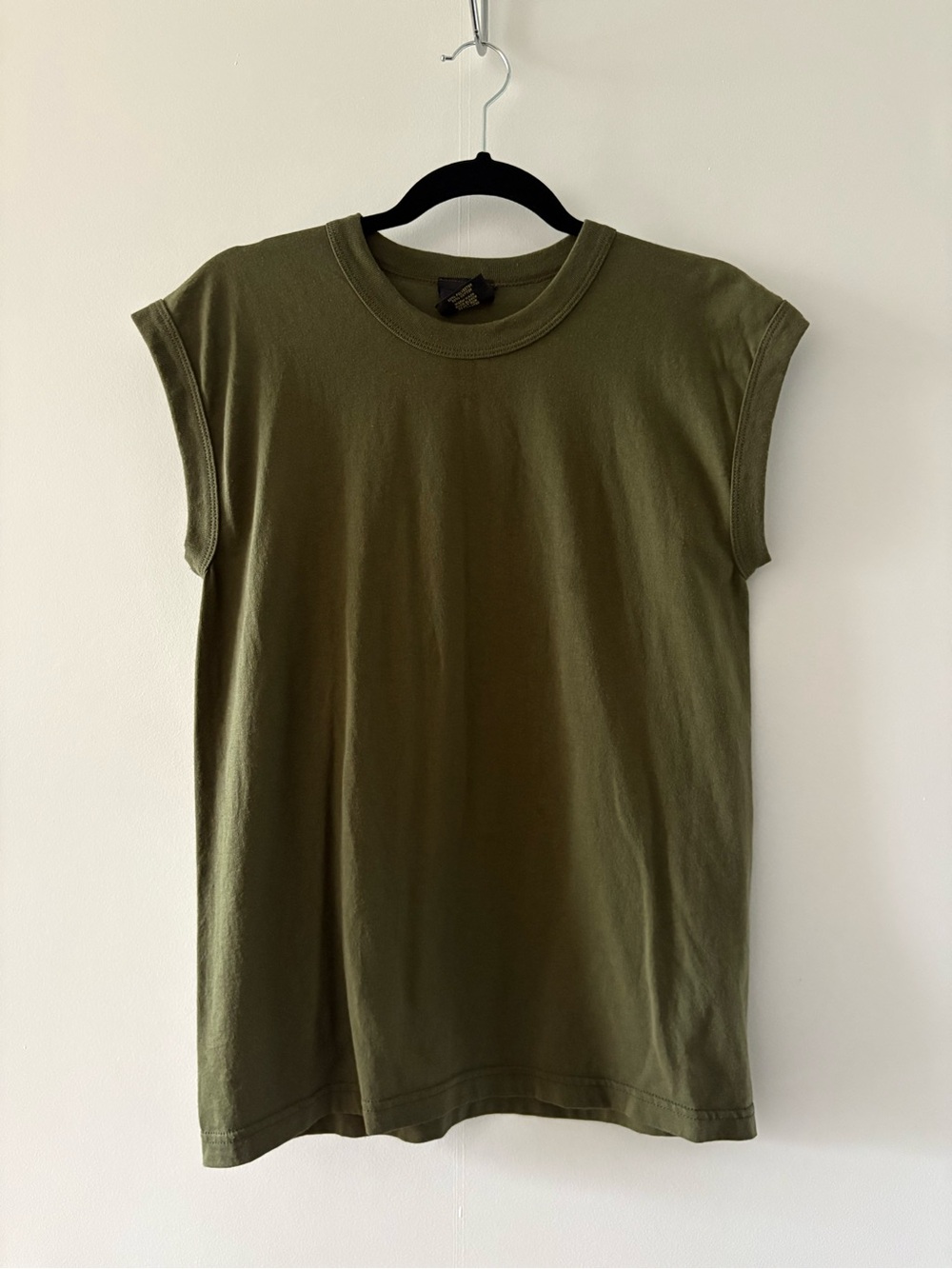 Vintage Olive Green Muscle Tee